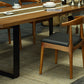 Indoor Industrial Dinette Set 1/2/5/7 Pieces Solid Wood and Metal Table Set Clearhalo 'Dining Room Sets' 'Dining Tables & Seating' 'dining_room_set' 'furn' 'furn_dining_room_set' 'Furniture' 'Kitchen & Dining Furniture' 5320322