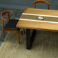 Indoor Industrial Dinette Set 1/2/5/7 Pieces Solid Wood and Metal Table Set Clearhalo 'Dining Room Sets' 'Dining Tables & Seating' 'dining_room_set' 'furn' 'furn_dining_room_set' 'Furniture' 'Kitchen & Dining Furniture' 5320323