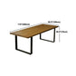 Indoor Industrial Dinette Set 1/2/5/7 Pieces Solid Wood and Metal Table Set Clearhalo 'Dining Room Sets' 'Dining Tables & Seating' 'dining_room_set' 'furn' 'furn_dining_room_set' 'Furniture' 'Kitchen & Dining Furniture' 5320336