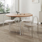 Modern 1/2/3/4/5 Pieces Dining Set Round Wood Dining Table for Dining Room 4 Pieces: Table, 3 Chairs Clearhalo 'Dining Room Sets' 'Dining Tables & Seating' 'dining_room_set' 'furn' 'furn_dining_room_set' 'Furniture' 'Kitchen & Dining Furniture' 5320355