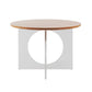 Modern 1/2/3/4/5 Pieces Dining Set Round Wood Dining Table for Dining Room Wood 47"L x 47"W Clearhalo 'Dining Room Sets' 'Dining Tables & Seating' 'dining_room_set' 'furn' 'furn_dining_room_set' 'Furniture' 'Kitchen & Dining Furniture' 5320357