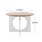 Modern 1/2/3/4/5 Pieces Dining Set Round Wood Dining Table for Dining Room Clearhalo 'Dining Room Sets' 'Dining Tables & Seating' 'dining_room_set' 'furn' 'furn_dining_room_set' 'Furniture' 'Kitchen & Dining Furniture' 5320366