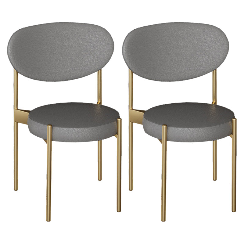 Glam Stone Top Dining Table Set 1/2/5 Pieces Rectangle White Indoor Dinette Set 2 Grey Chairs Clearhalo 'Dining Room Sets' 'Dining Tables & Seating' 'dining_room_set' 'furn' 'furn_dining_room_set' 'Furniture' 'Kitchen & Dining Furniture' 5320370