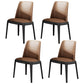 Modern Sintered Stone Rectangle Table Set 1/4/5/7 Pieces Dining Set 4 Brown Chairs Clearhalo 'Dining Room Sets' 'Dining Tables & Seating' 'dining_room_set' 'furn' 'furn_dining_room_set' 'Furniture' 'Kitchen & Dining Furniture' 5320393