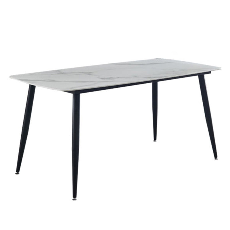 Modern Sintered Stone Dining Table Set 1/2/7 Pieces Home Dining Room Set Clearhalo 'Dining Room Sets' 'Dining Tables & Seating' 'dining_room_set' 'furn' 'furn_dining_room_set' 'Furniture' 'Kitchen & Dining Furniture' 5320407