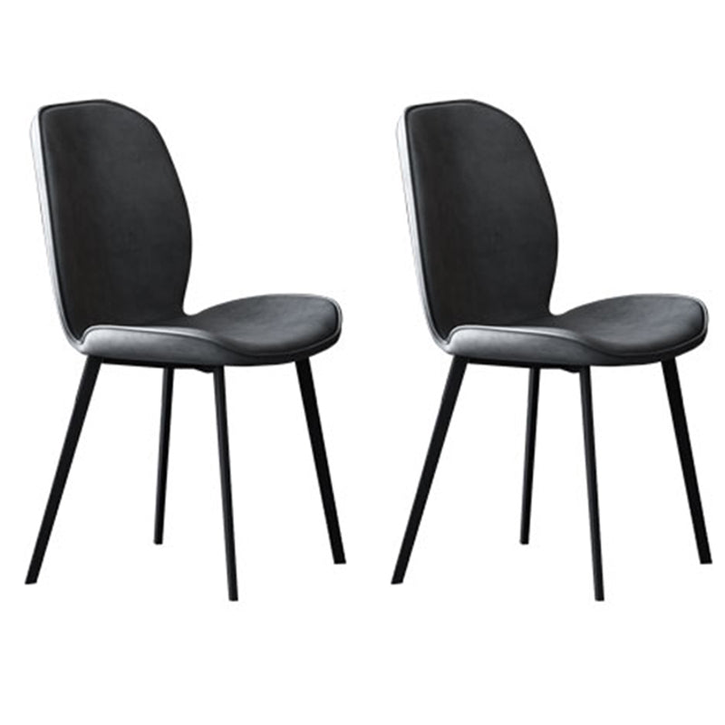 Modern Sintered Stone Dining Table Set 1/2/7 Pieces Home Dining Room Set 2 Dark Grey Chairs Clearhalo 'Dining Room Sets' 'Dining Tables & Seating' 'dining_room_set' 'furn' 'furn_dining_room_set' 'Furniture' 'Kitchen & Dining Furniture' 5320412