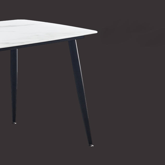 Modern Sintered Stone Dining Table Set 1/2/7 Pieces Home Dining Room Set Clearhalo 'Dining Room Sets' 'Dining Tables & Seating' 'dining_room_set' 'furn' 'furn_dining_room_set' 'Furniture' 'Kitchen & Dining Furniture' 5320417