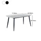 Modern Sintered Stone Dining Table Set 1/2/7 Pieces Home Dining Room Set Clearhalo 'Dining Room Sets' 'Dining Tables & Seating' 'dining_room_set' 'furn' 'furn_dining_room_set' 'Furniture' 'Kitchen & Dining Furniture' 5320425