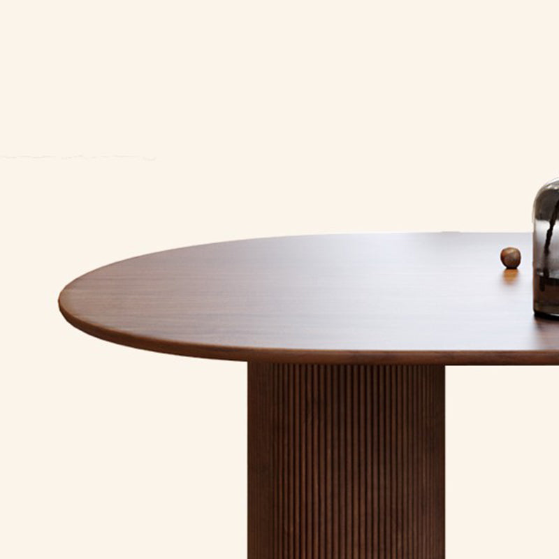 Table à manger en forme gratuite Couleur en bois de 3 jambes moderne Tableau fixe de bois massif