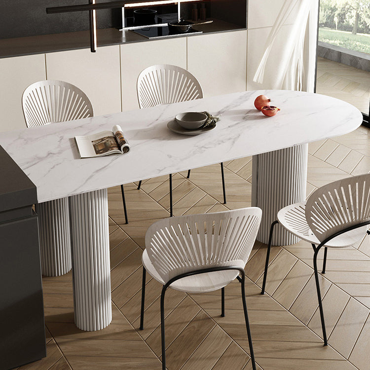 Contemporary Style Dining Table 3 Legs Dinette Table for Home Kitchen