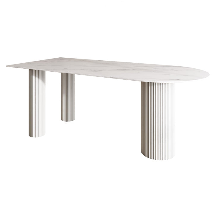 Contemporary Style Dining Table 3 Legs Dinette Table for Home Kitchen
