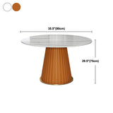 家のための伝統的な豪華なダイニングテーブル焼結石の丸いテーブル