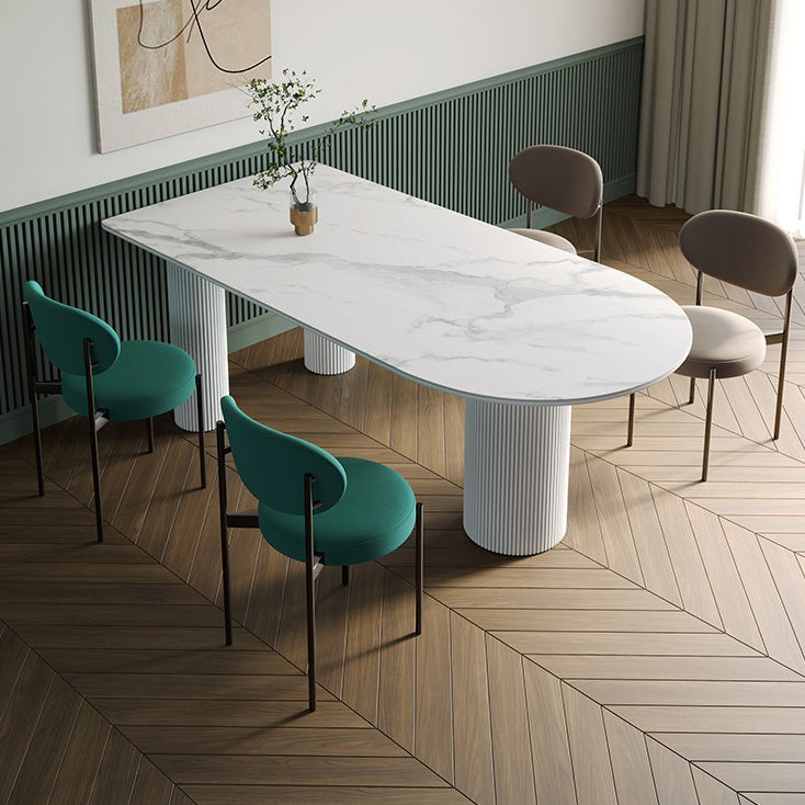 家のための現代的な3フィートのダイニングテーブルストーンダイニングルーム家具