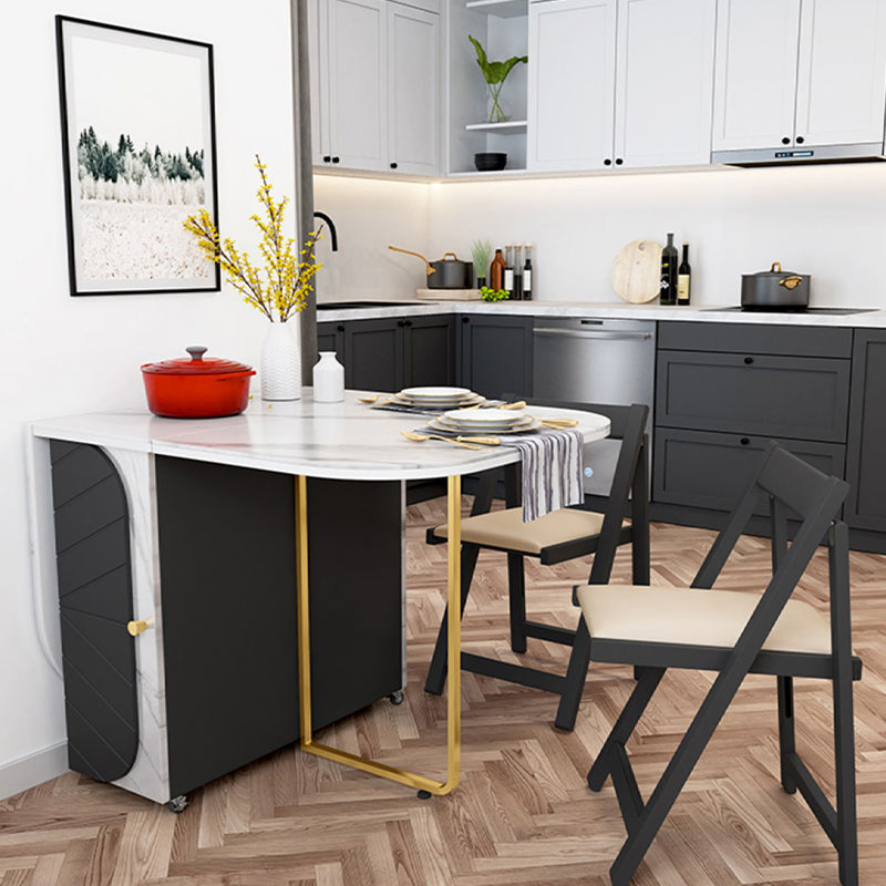 59 '' tavolo da pranzo rettangolare pieghevole tavolo moderno medievale con base di cavalletto di stoccaggio