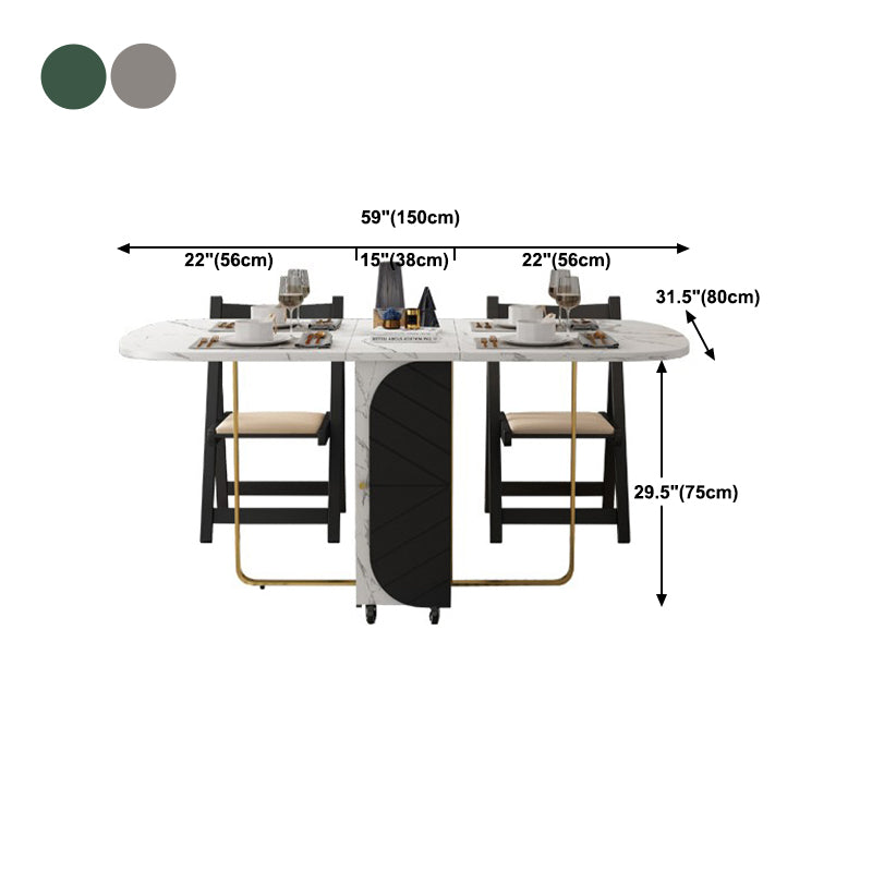 59 '' tavolo da pranzo rettangolare pieghevole tavolo moderno medievale con base di cavalletto di stoccaggio