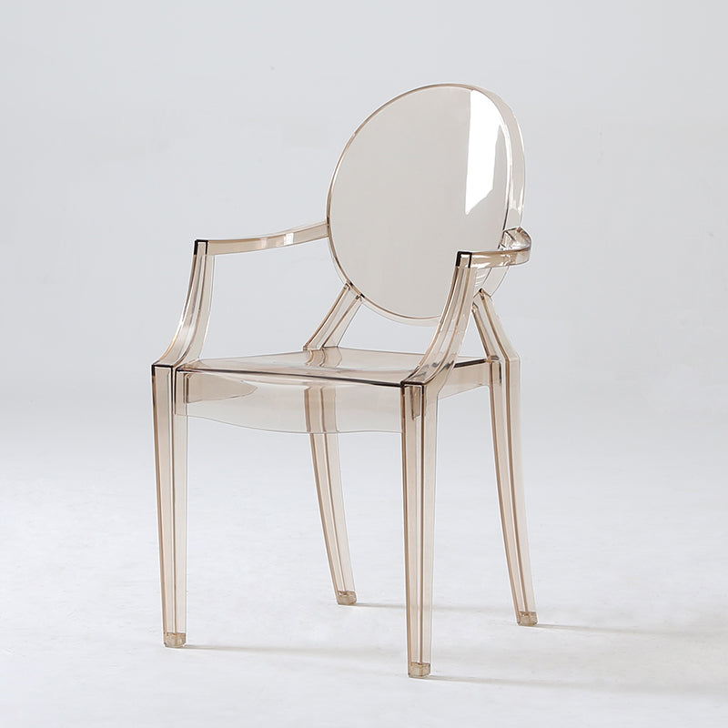 Chaise de salle à manger ouverte moderne en acrylique pour salle à manger pour salle à manger