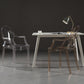 Chaise de salle à manger ouverte moderne en acrylique pour salle à manger pour salle à manger