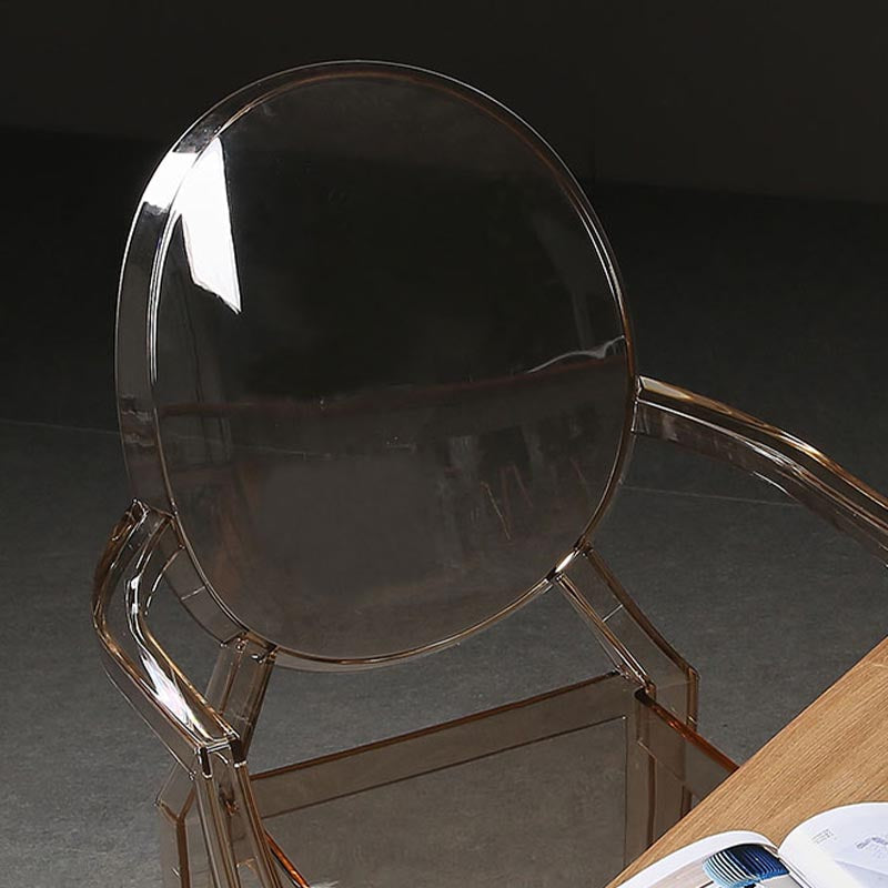 Chaise de salle à manger ouverte moderne en acrylique pour salle à manger pour salle à manger