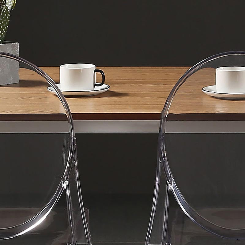 Chaise de salle à manger ouverte moderne en acrylique pour salle à manger pour salle à manger