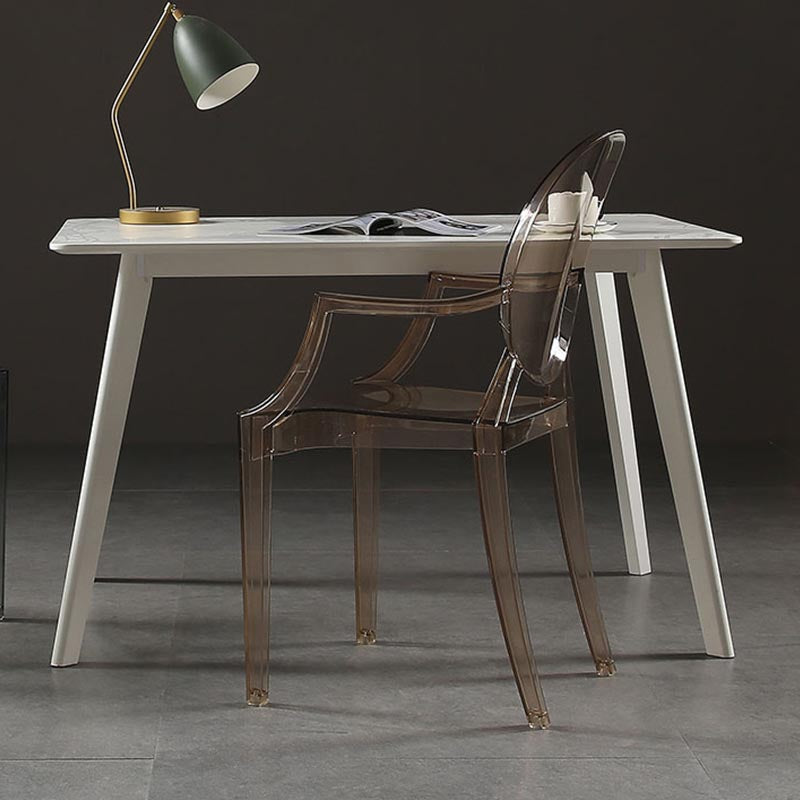 Chaise de salle à manger ouverte moderne en acrylique pour salle à manger pour salle à manger