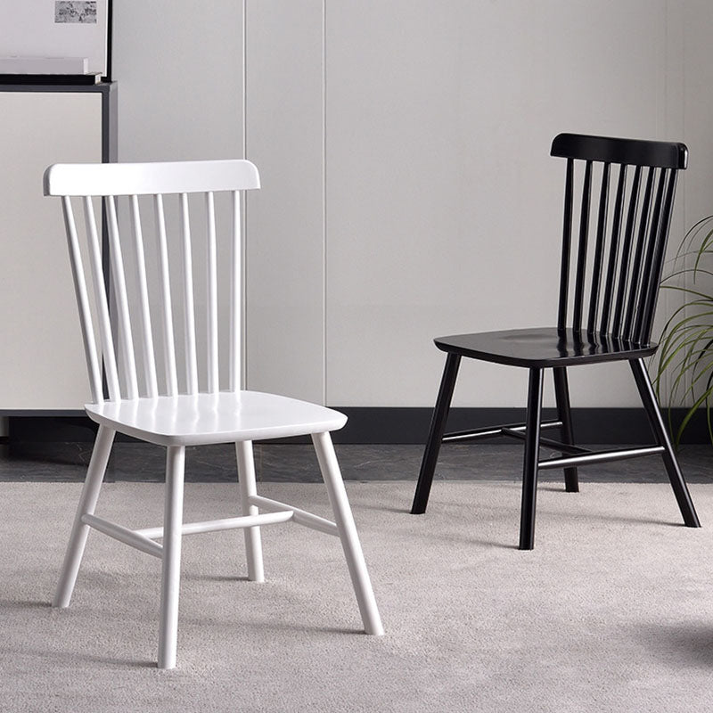 Contemporary Wood Chair Windsor Back Side Chair in Matte Finish for Home Clearhalo 'Dining Chairs' 'Dining Tables & Seating' 'dining_chair' 'furn' 'furn_dining_chair' 'Furniture' 'Kitchen & Dining Furniture' 5320708