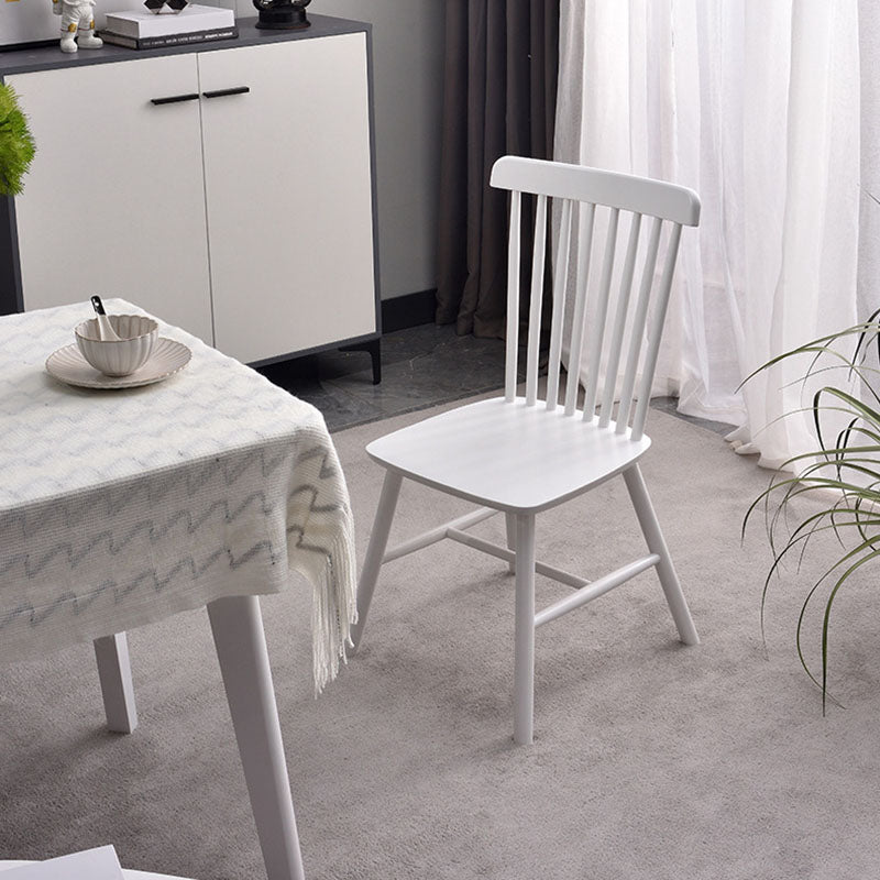 Contemporary Wood Chair Windsor Back Side Chair in Matte Finish for Home Clearhalo 'Dining Chairs' 'Dining Tables & Seating' 'dining_chair' 'furn' 'furn_dining_chair' 'Furniture' 'Kitchen & Dining Furniture' 5320711