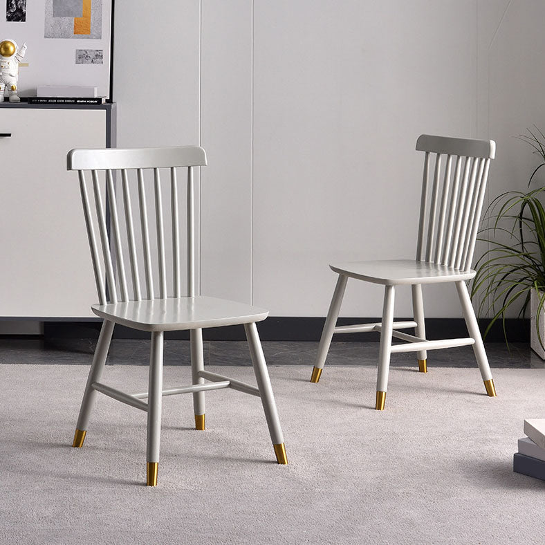 Contemporary Wood Chair Windsor Back Side Chair in Matte Finish for Home Clearhalo 'Dining Chairs' 'Dining Tables & Seating' 'dining_chair' 'furn' 'furn_dining_chair' 'Furniture' 'Kitchen & Dining Furniture' 5320713