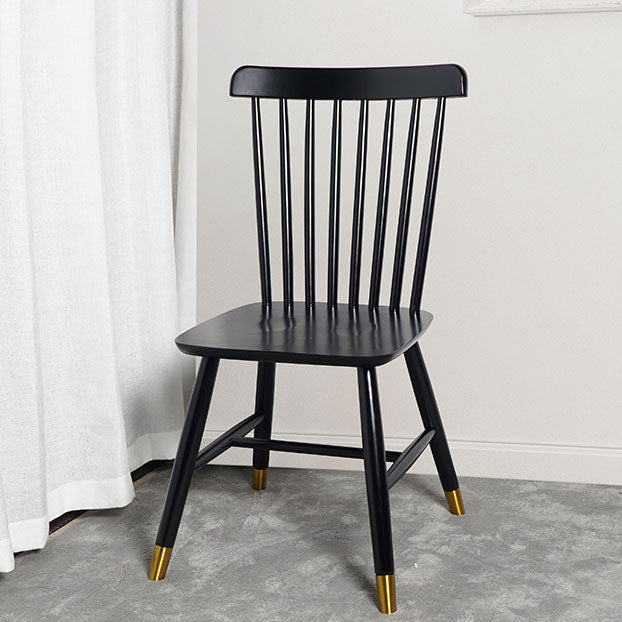 Contemporary Wood Chair Windsor Back Side Chair in Matte Finish for Home Clearhalo 'Dining Chairs' 'Dining Tables & Seating' 'dining_chair' 'furn' 'furn_dining_chair' 'Furniture' 'Kitchen & Dining Furniture' 5320728