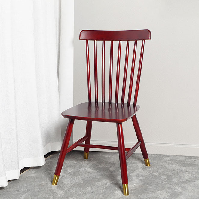 Contemporary Wood Chair Windsor Back Side Chair in Matte Finish for Home Clearhalo 'Dining Chairs' 'Dining Tables & Seating' 'dining_chair' 'furn' 'furn_dining_chair' 'Furniture' 'Kitchen & Dining Furniture' 5320733