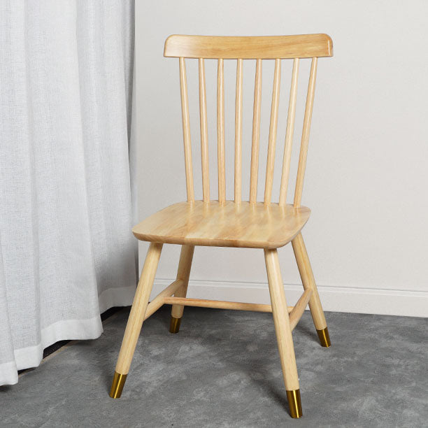 Contemporary Wood Chair Windsor Back Side Chair in Matte Finish for Home Clearhalo 'Dining Chairs' 'Dining Tables & Seating' 'dining_chair' 'furn' 'furn_dining_chair' 'Furniture' 'Kitchen & Dining Furniture' 5320737