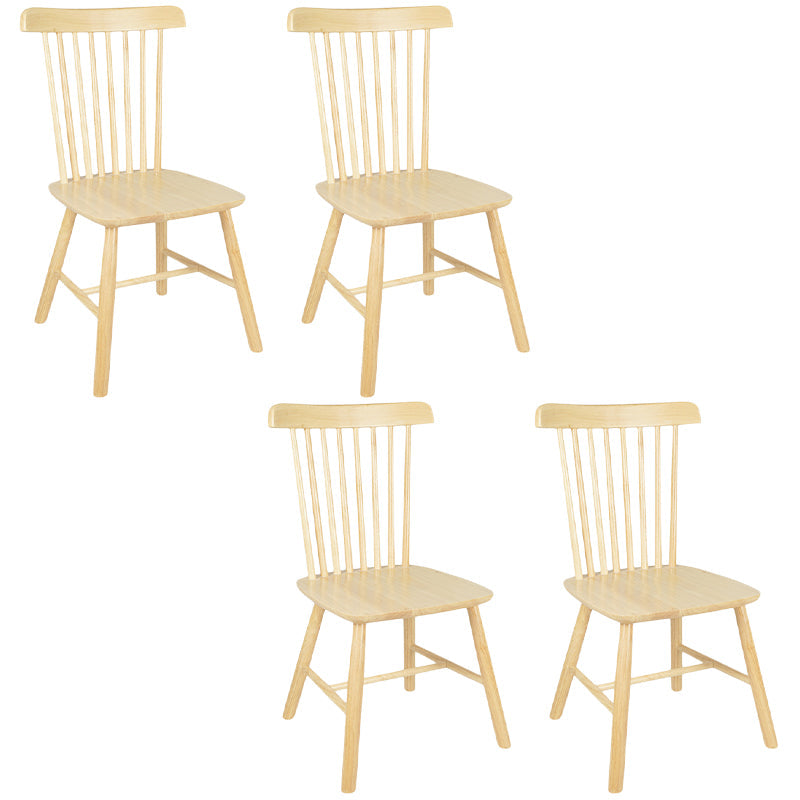 Contemporary Wood Chair Windsor Back Side Chair in Matte Finish for Home Wood 4 Piece Set Clearhalo 'Dining Chairs' 'Dining Tables & Seating' 'dining_chair' 'furn' 'furn_dining_chair' 'Furniture' 'Kitchen & Dining Furniture' 5320748