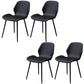 Wingback Side Chair Modern Leather Dining Chair for Dining Room Black 4 Piece Set Clearhalo 'Dining Chairs' 'Dining Tables & Seating' 'dining_chair' 'furn' 'furn_dining_chair' 'Furniture' 'Kitchen & Dining Furniture' 5320835