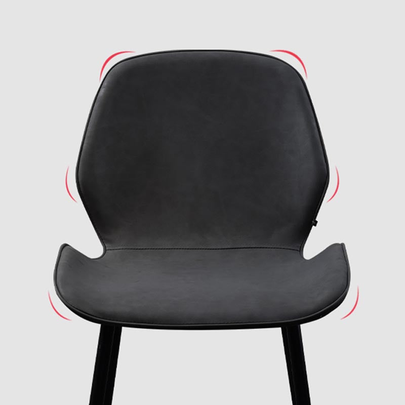 Wingback Side Chair Modern Leather Dining Chair for Dining Room Clearhalo 'Dining Chairs' 'Dining Tables & Seating' 'dining_chair' 'furn' 'furn_dining_chair' 'Furniture' 'Kitchen & Dining Furniture' 5320846