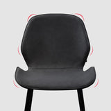 Wingback Side Chair Modern Leather Dining Chair for Dining Room Clearhalo 'Dining Chairs' 'Dining Tables & Seating' 'dining_chair' 'furn' 'furn_dining_chair' 'Furniture' 'Kitchen & Dining Furniture' 5320846