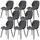 Wingback Side Chair Modern Leather Dining Chair for Dining Room Dark Gray 8 Piece Set Clearhalo 'Dining Chairs' 'Dining Tables & Seating' 'dining_chair' 'furn' 'furn_dining_chair' 'Furniture' 'Kitchen & Dining Furniture' 5320848