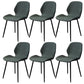 Wingback Side Chair Modern Leather Dining Chair for Dining Room Green 6 Piece Set Clearhalo 'Dining Chairs' 'Dining Tables & Seating' 'dining_chair' 'furn' 'furn_dining_chair' 'Furniture' 'Kitchen & Dining Furniture' 5320857
