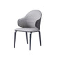 Silla de comedor tapizada de cuero con silla de comedor contemporánea
