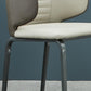 Silla de comedor tapizada de cuero con silla de comedor contemporánea