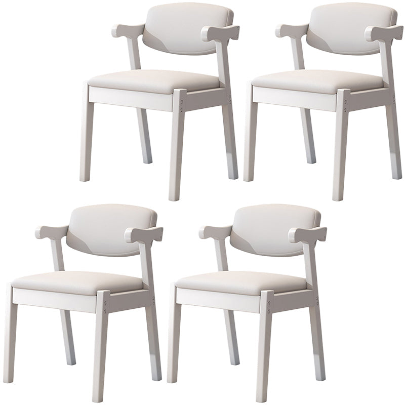 Zeitgenössischer Leder -Esstuhl offener Essnebel Möbel im matten Finish