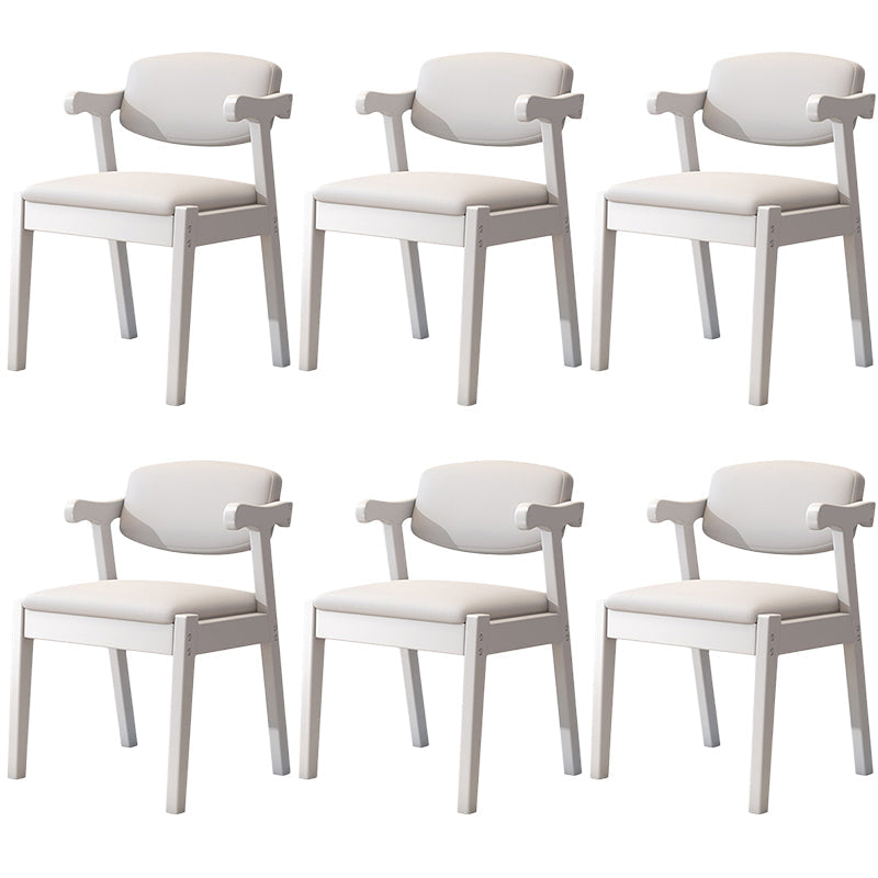 Zeitgenössischer Leder -Esstuhl offener Essnebel Möbel im matten Finish