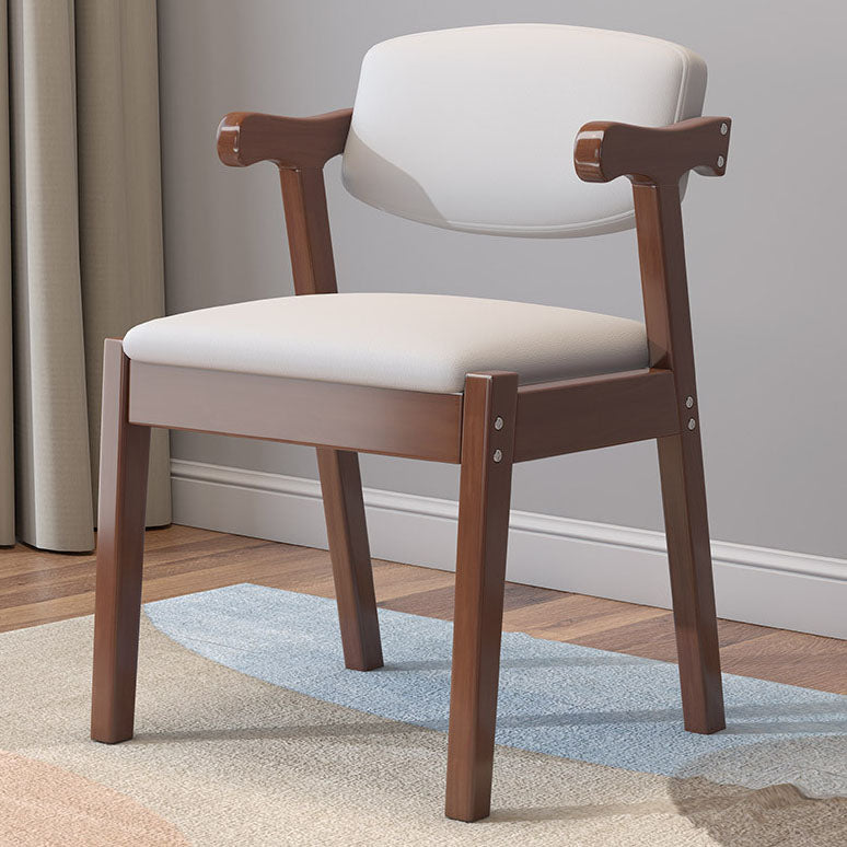 Zeitgenössischer Leder -Esstuhl offener Essnebel Möbel im matten Finish