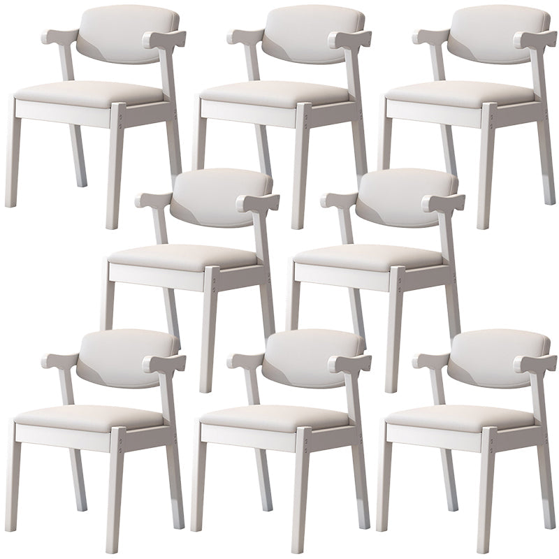 Zeitgenössischer Leder -Esstuhl offener Essnebel Möbel im matten Finish