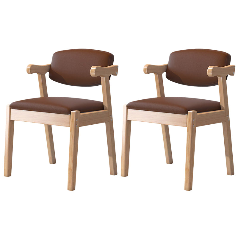 Zeitgenössischer Leder -Esstuhl offener Essnebel Möbel im matten Finish