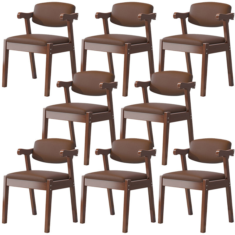 Zeitgenössischer Leder -Esstuhl offener Essnebel Möbel im matten Finish