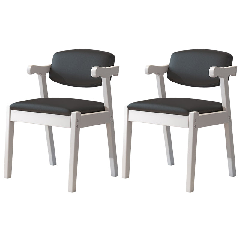 Zeitgenössischer Leder -Esstuhl offener Essnebel Möbel im matten Finish