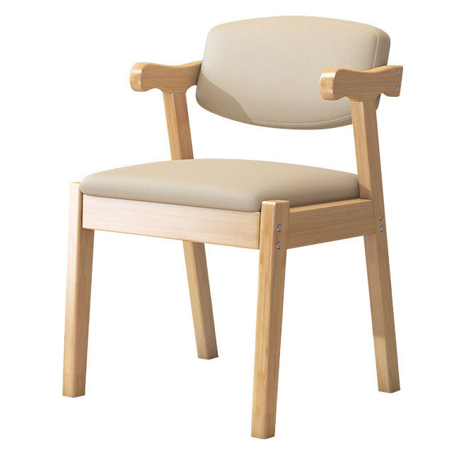 Zeitgenössischer Leder -Esstuhl offener Essnebel Möbel im matten Finish