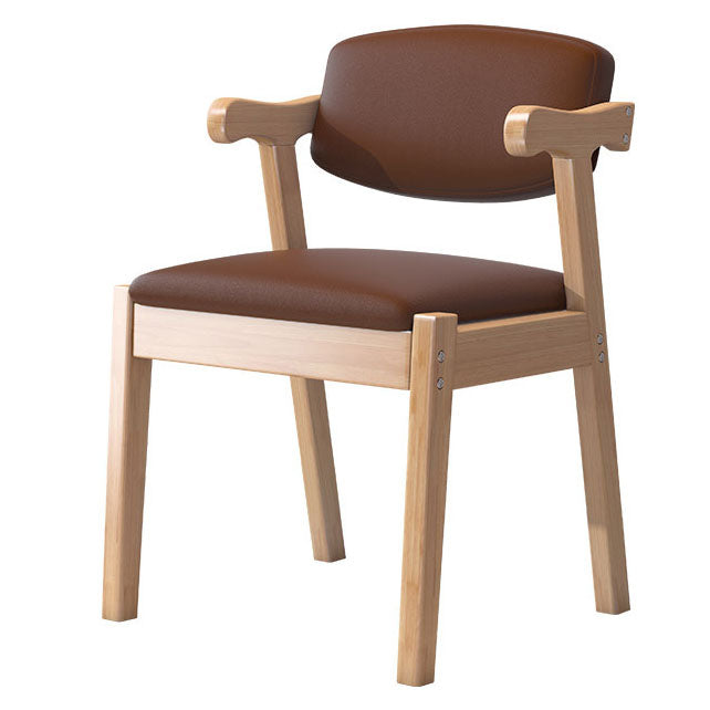 Zeitgenössischer Leder -Esstuhl offener Essnebel Möbel im matten Finish