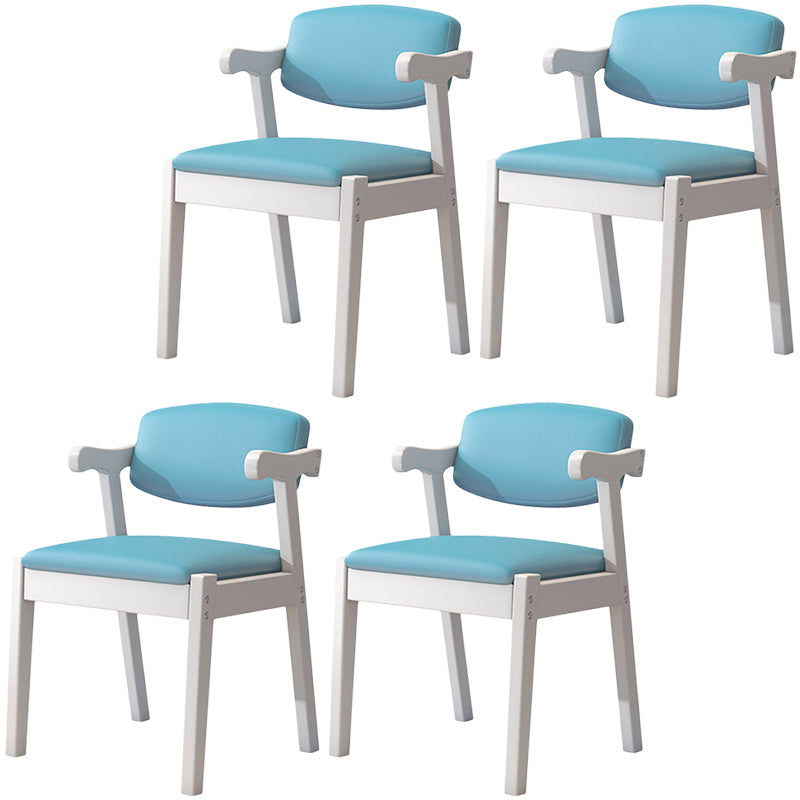 Zeitgenössischer Leder -Esstuhl offener Essnebel Möbel im matten Finish