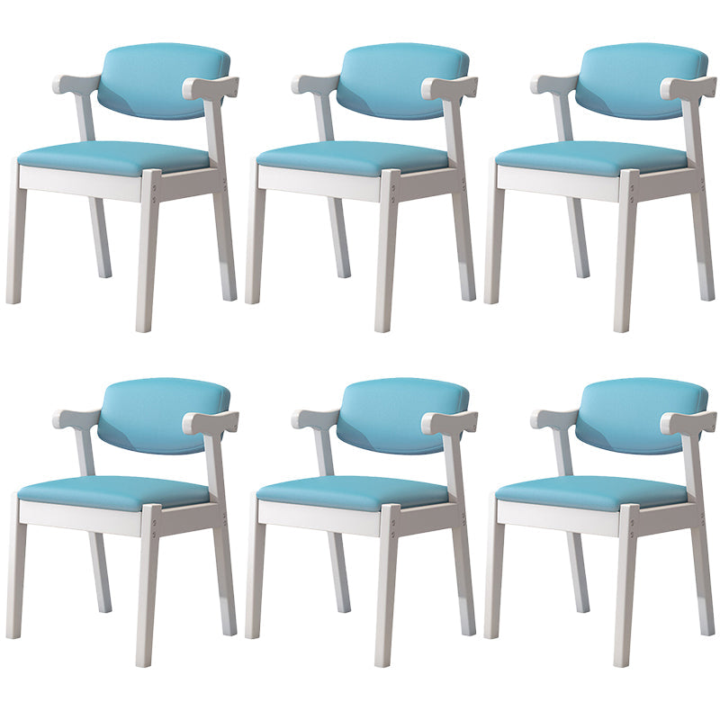 Zeitgenössischer Leder -Esstuhl offener Essnebel Möbel im matten Finish