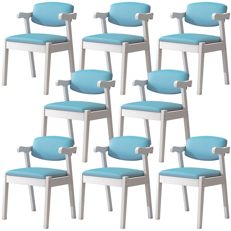 Zeitgenössischer Leder -Esstuhl offener Essnebel Möbel im matten Finish